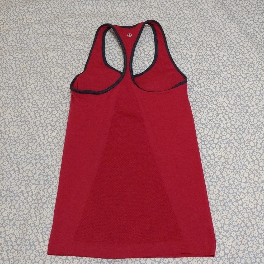 Lululemon Ebb And Flow Racerback Tank In Red Size 4 - Picture 8 of 11